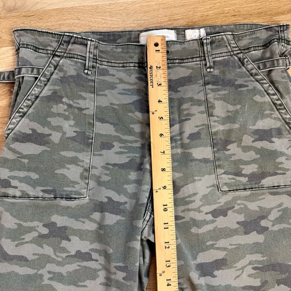 Anthropologie HEI HEI Camouflage Straight Leg Cotton Twill Cargo Pants 32 - Picture 12 of 12